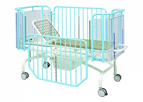 Купить Кровать для детей, на колесах, двухсекционная, тренделенбург,  19-FP654 в Москве, цена - 8000 руб.
