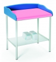 Пеленальные столы (столики) медицинские: Стол пеленальный, на ножках, с полкой, с мягкой обивкой или матрацем,  19-FP656